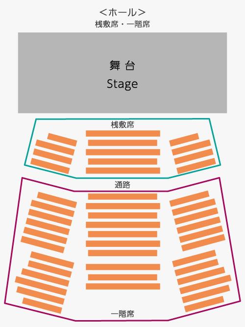 『花と龍』客席イメージ図